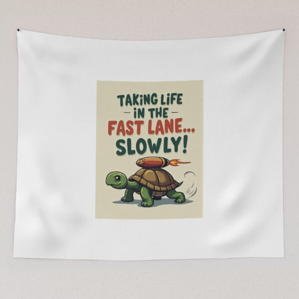 Item preview, Speedy Turtle on a Jetpack Adventure designed and sold by ArtCreator2023.