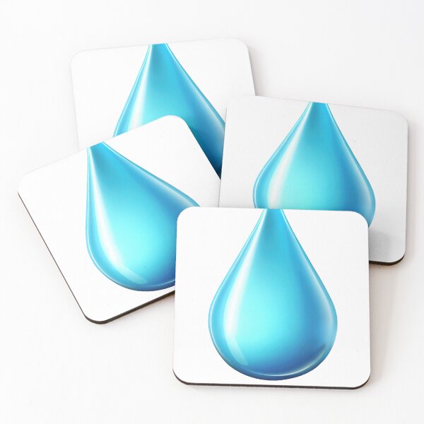 Item preview, Blue water drop icon designed and sold by MiraCleAI.