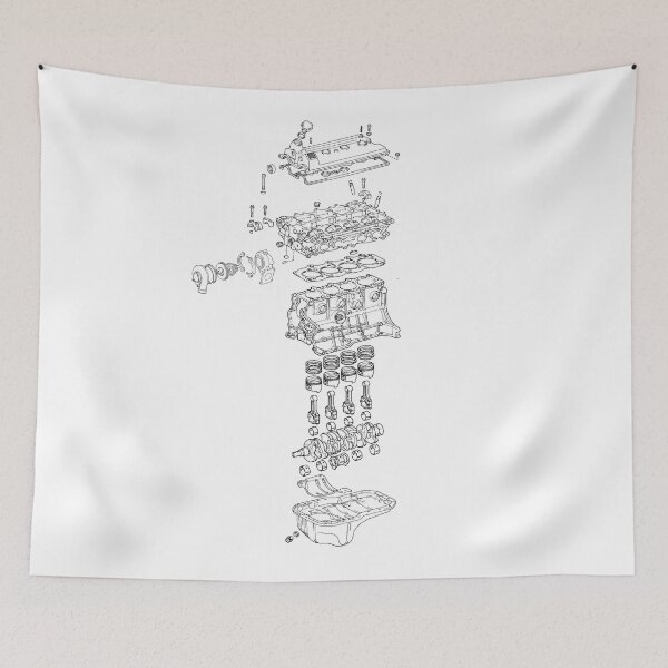 Item preview, Toyota 3S-GTE petrol engine Design Simple designed and sold by Celica_4_eyes.