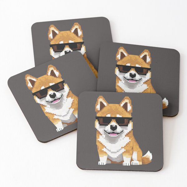 Item preview, Shiba with sunglasses designed and sold by Blemenowo.