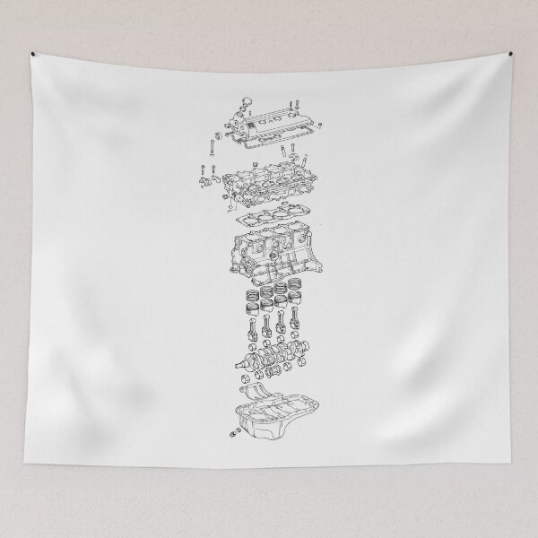 Item preview, Toyota 3S-GE petrol engine Design Simple designed and sold by Celica_4_eyes.