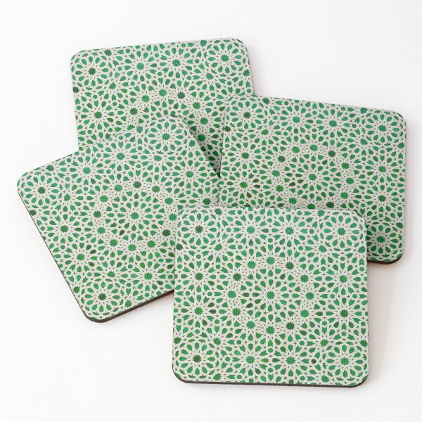 Item preview, Green Moroccan zelij Pattern - Moroccan Pattern designed and sold by ANZI-Shop.