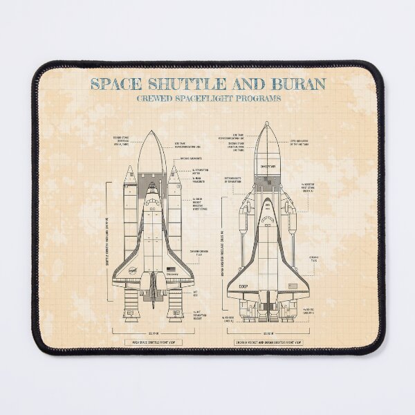 Artikelvorschau, NASA Space Shuttle vs Energia Buran (Old Blue Grid) entworfen und verkauft von BGALAXY.