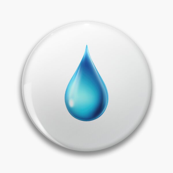 Item preview, Blue water drop icon designed and sold by MiraCleAI.