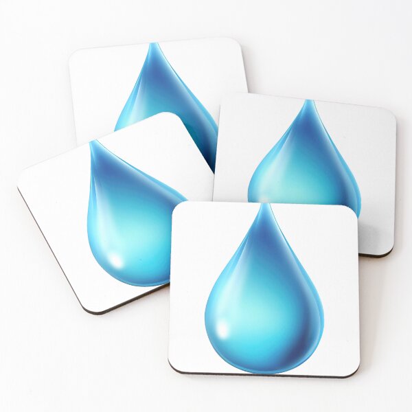 Item preview, Blue water drop icon designed and sold by MiraCleAI.