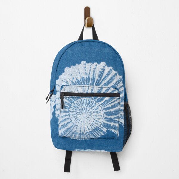 Item preview, Ammonite Shell Fossil Cyanotype designed and sold by Katherine Edwards Art.