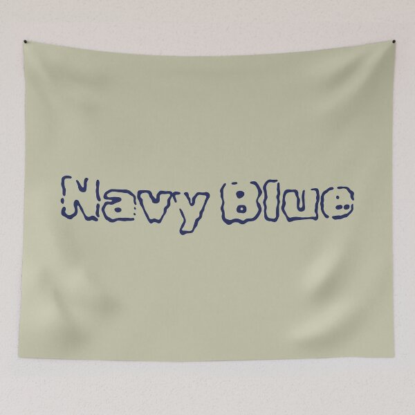 Item preview, Groovy Navy blue Blob Text Design designed and sold by KennerTH.