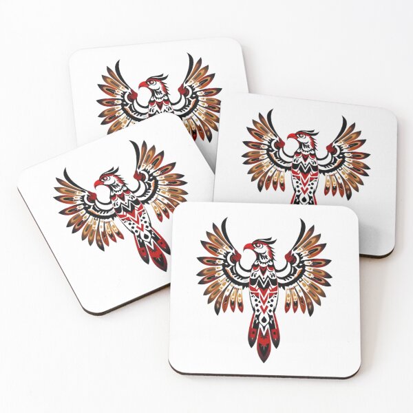 Item preview, Majestic Tribal Bird with Bold Native Patterns designed and sold by Animeture.