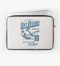 Skydiver, Skydiving. Funny Saying, Irony, Humor Laptop Sleeve
