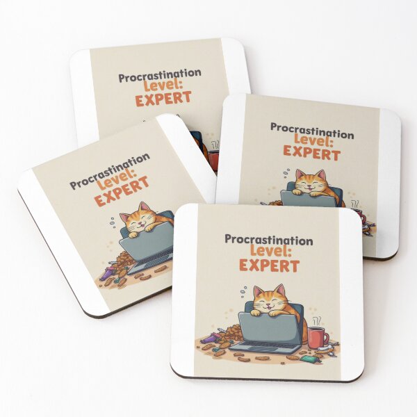 Item preview, Master of Procrastination: Lazy Cat Edition designed and sold by ArtCreator2023.