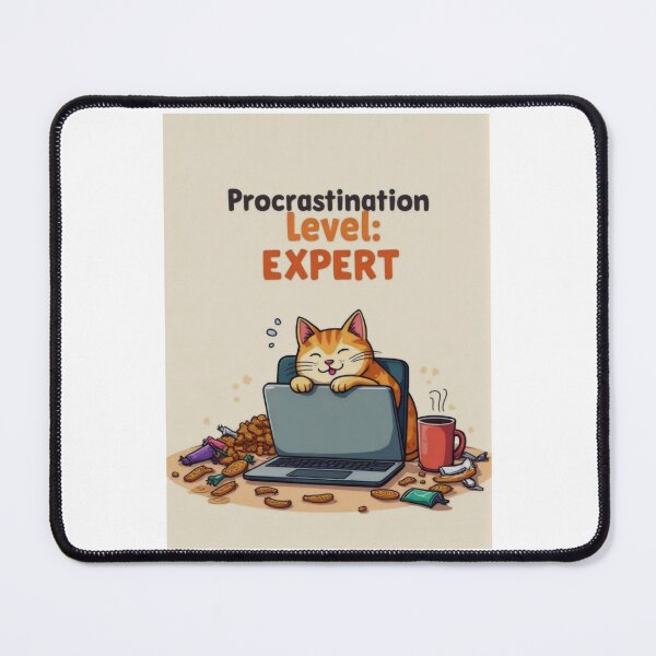 Item preview, Master of Procrastination: Lazy Cat Edition designed and sold by ArtCreator2023.
