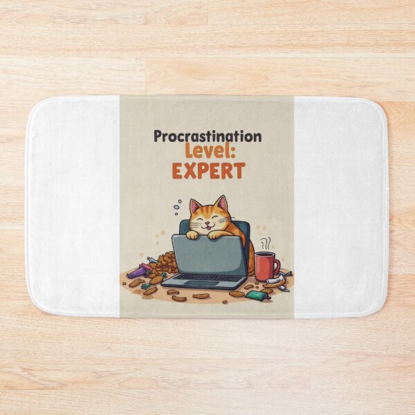 Item preview, Master of Procrastination: Lazy Cat Edition designed and sold by ArtCreator2023.