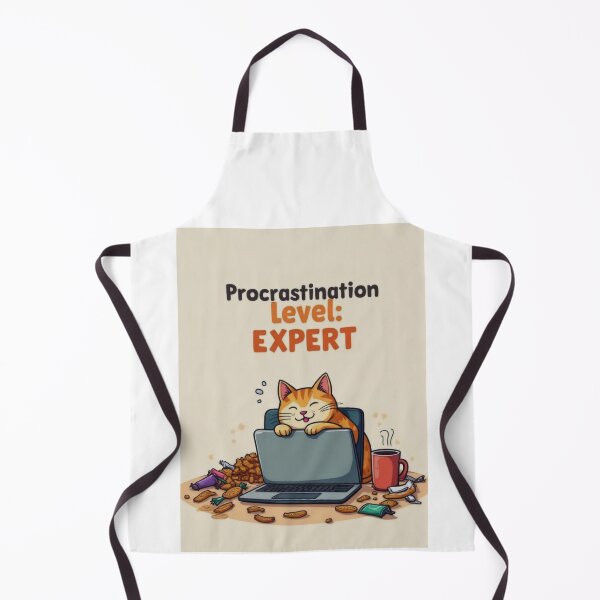 Item preview, Master of Procrastination: Lazy Cat Edition designed and sold by ArtCreator2023.