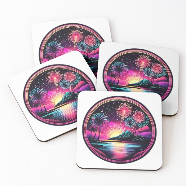 Item preview, Summer Fireworks Show at Dawn in Hawaii by The Ocean designed and sold by NautiChic.