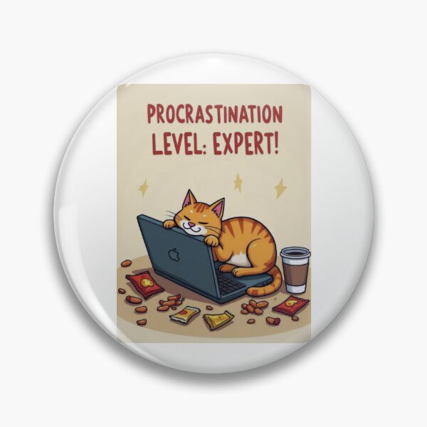 Item preview, Expert Procrastinator: Napping Like a Cat designed and sold by ArtCreator2023.