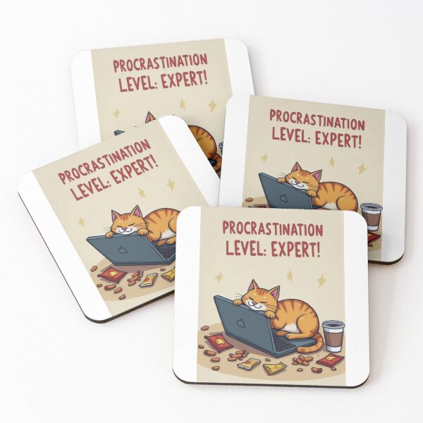 Item preview, Expert Procrastinator: Napping Like a Cat designed and sold by ArtCreator2023.