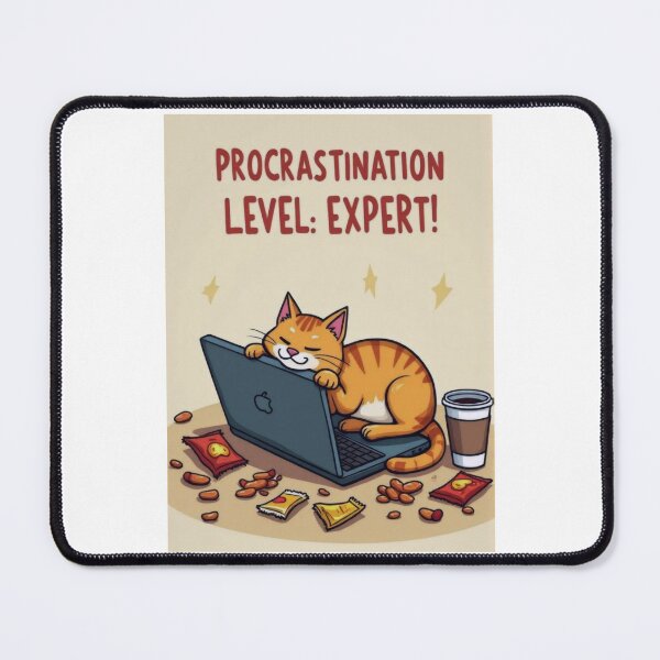 Item preview, Expert Procrastinator: Napping Like a Cat designed and sold by ArtCreator2023.