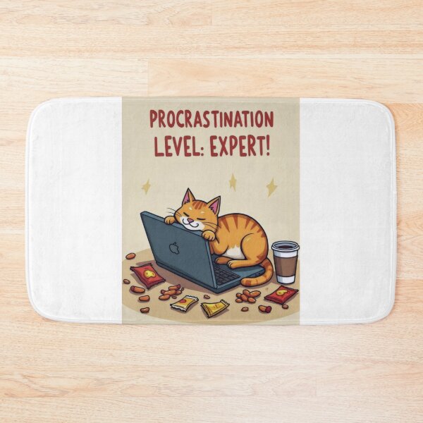 Item preview, Expert Procrastinator: Napping Like a Cat designed and sold by ArtCreator2023.