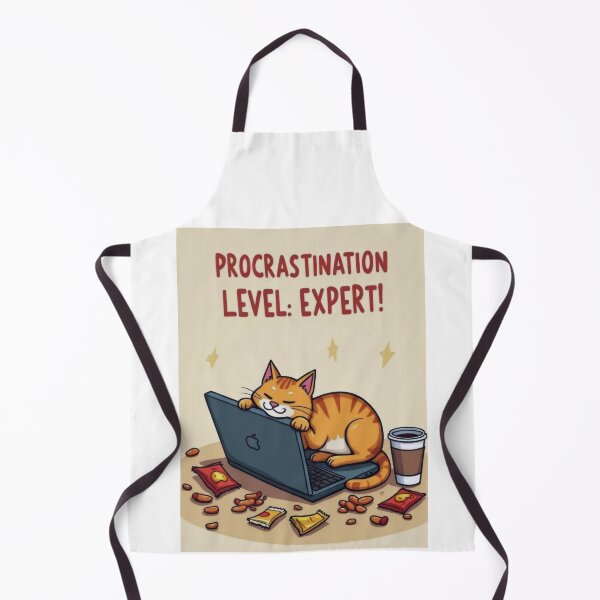 Item preview, Expert Procrastinator: Napping Like a Cat designed and sold by ArtCreator2023.