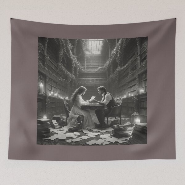 Item preview, Whispers of Love: Candlelit Couple in an Ancient Castle designed and sold by choder61.