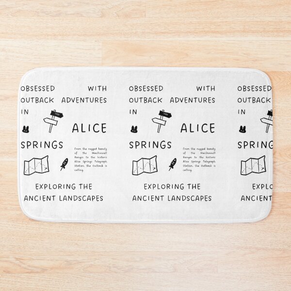 Item preview, Obsessed with Outback Adventures in Alice Springs | Map and Road Sign Illustration designed and sold by RM-Journey.