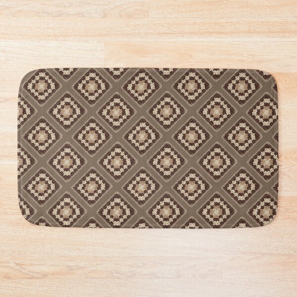 Item preview, Crochet Granny Squares Print. Repeating Tile Pattern designed and sold by gloriamelrose.