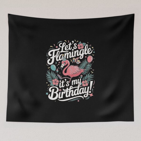 Item preview, Let’s Flamingle - Fun Flamingo Birthday Party Design designed and sold by love3617.