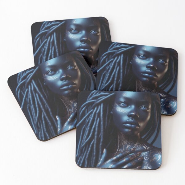 Item preview, AFRICAN WOMAN BLUE  designed and sold by CREATIONBArt.