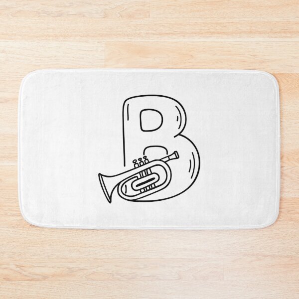 Item preview, An Illustration of Brass Instrument Beside Letter B designed and sold by rasagamastore.