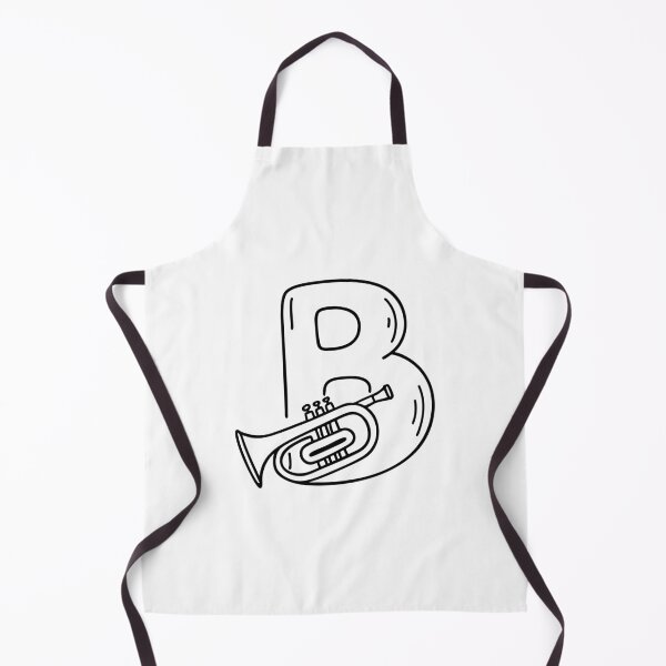 Item preview, An Illustration of Brass Instrument Beside Letter B designed and sold by rasagamastore.