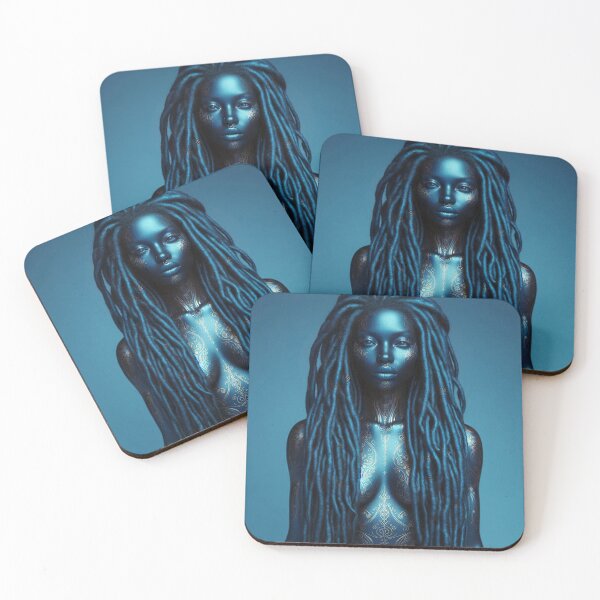 Item preview, AFRICAN WOMAN BLUE 2 designed and sold by CREATIONBArt.