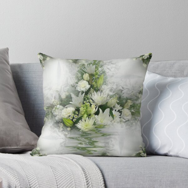 Flowers On The Wall Throw Pillow