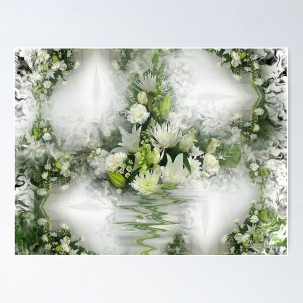 Flowers On The Wall Poster