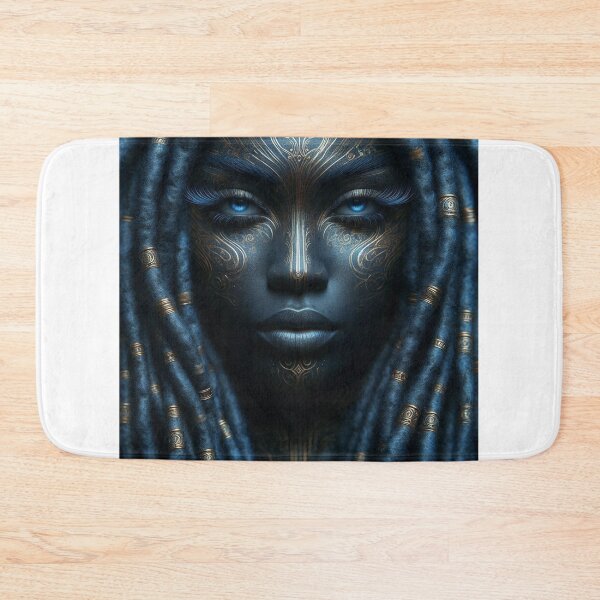 Item preview, AFRICAN WOMAN BLUE 3 designed and sold by CREATIONBArt.