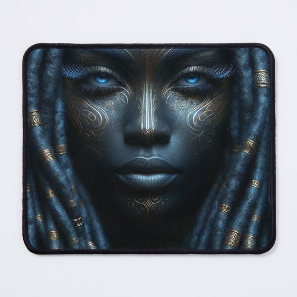 Item preview, AFRICAN WOMAN BLUE 3 designed and sold by CREATIONBArt.