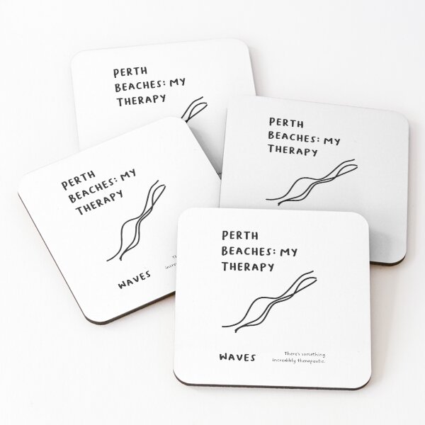 Item preview, Perth Beaches: My Therapy | Minimalist Line Art Design designed and sold by RM-Journey.
