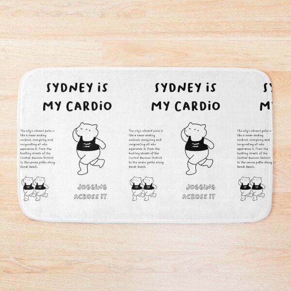 Item preview, Sydney is My Cardio | Cat Jogging Illustration designed and sold by RM-Journey.