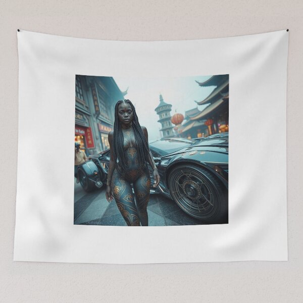 Item preview, AFRICAN WOMAN BLUE 4 designed and sold by CREATIONBArt.