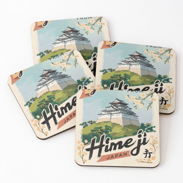Item preview, Himeji Japan Vintage Travel Retro Postcard Design designed and sold by TravelPostcardGems.