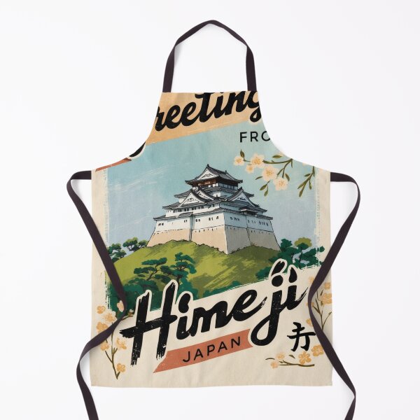 Item preview, Himeji Japan Vintage Travel Retro Postcard Design designed and sold by TravelPostcardGems.