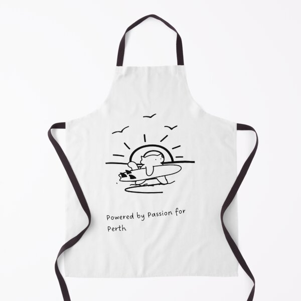 Item preview, Powered by Passion for Perth | Cat with Surfboard at Sunset Beach Illustration designed and sold by RM-Journey.