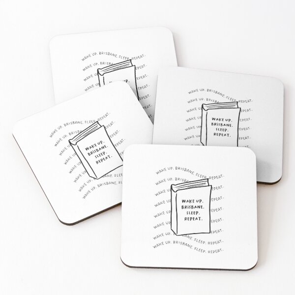 Item preview, Wake Up. Brisbane. Sleep. Repeat. | Book Illustration designed and sold by RM-Journey.