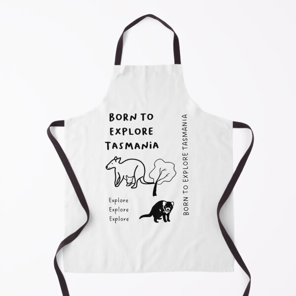 Item preview, Born to Explore Tasmania | Illustration of Tree, Tasmanian Devil, and Wallaby designed and sold by RM-Journey.