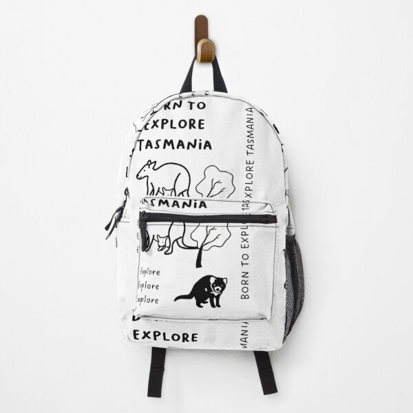 Item preview, Born to Explore Tasmania | Illustration of Tree, Tasmanian Devil, and Wallaby designed and sold by RM-Journey.