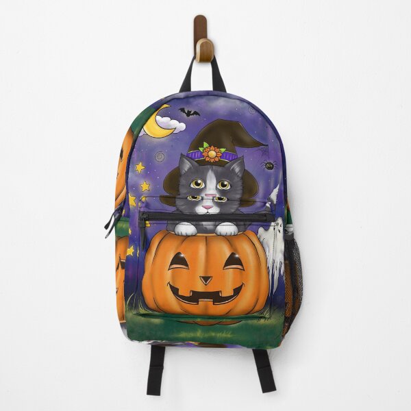 Item preview, Cute cat in an halloween pumpkin designed and sold by melaniepotvin.