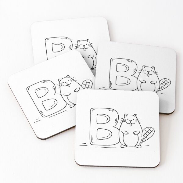 Item preview, An Illustration of a Beaver Beside Letter B designed and sold by rasagamastore.