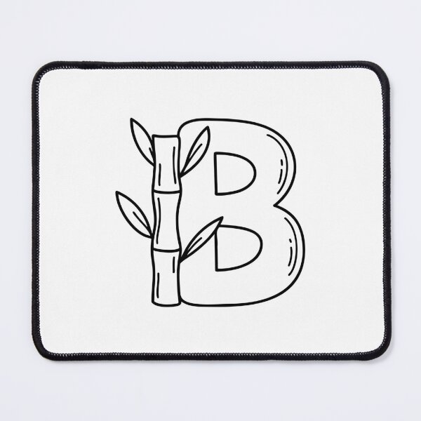 Item preview, An Illustration of Bamboo Shoot and Letter B Behind designed and sold by rasagamastore.