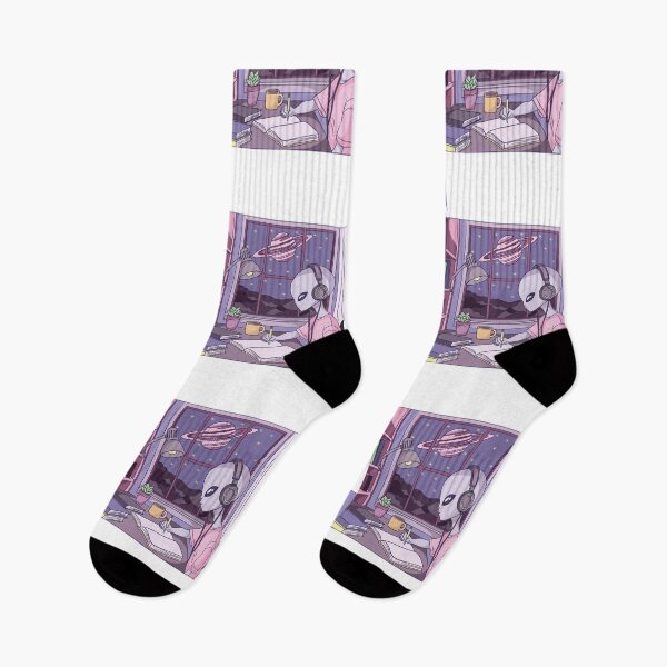 Item preview, “Study Vibes from the Stars: Cosmic Alien Focus” designed and sold by lavavamp.