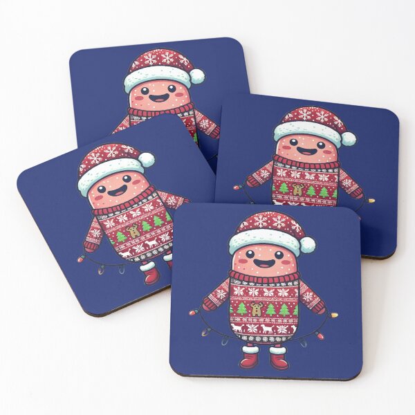 Item preview, Cozy Santa Sweater Microbe with Holiday Lights – Classic Christmas Design designed and sold by AdoraSticks.