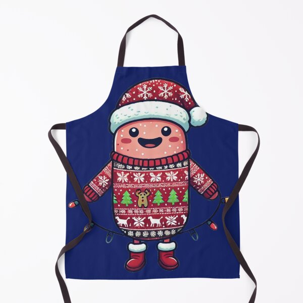 Item preview, Cozy Santa Sweater Microbe with Holiday Lights – Classic Christmas Design designed and sold by AdoraSticks.